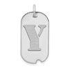 Initial Dog Tag Pendants