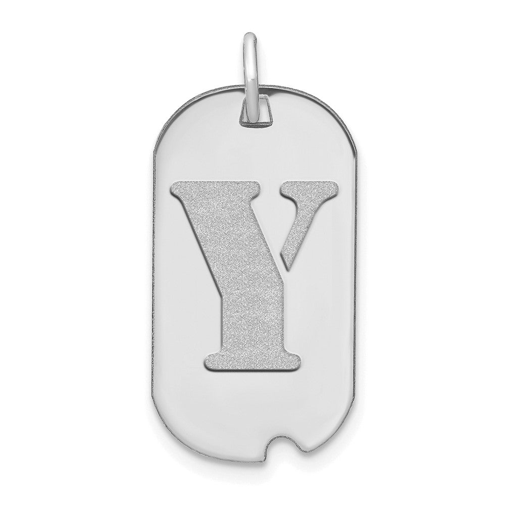 Initial Dog Tag Pendants