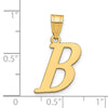 Polished Initial Pendants
