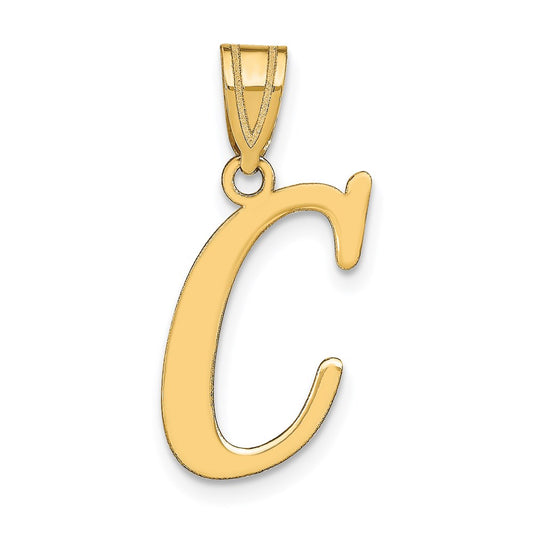 Polished Initial Pendants