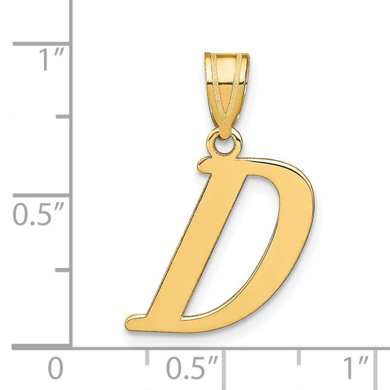 Polished Initial Pendants