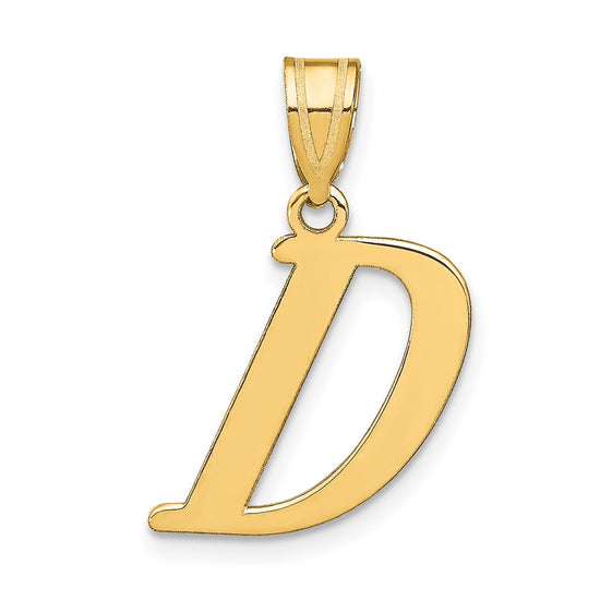 Polished Initial Pendants