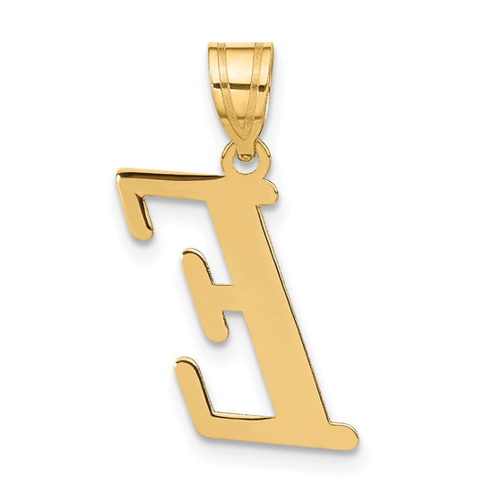 Polished Initial Pendants