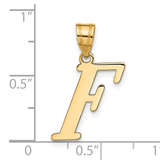 Polished Initial Pendants