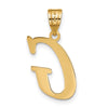 Polished Initial Pendants