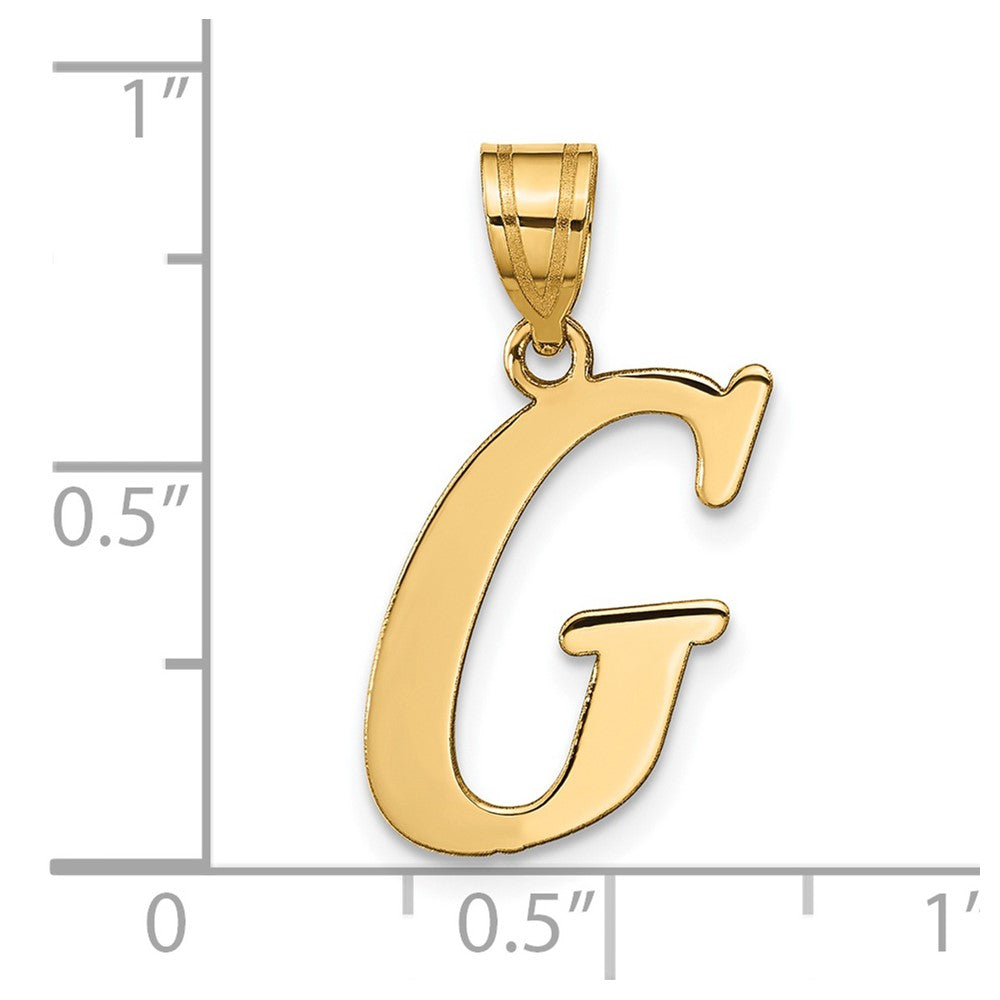 Polished Initial Pendants