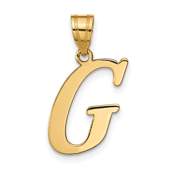 Polished Initial Pendants