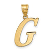 Polished Initial Pendants