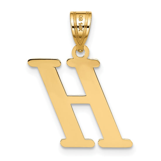Polished Initial Pendants