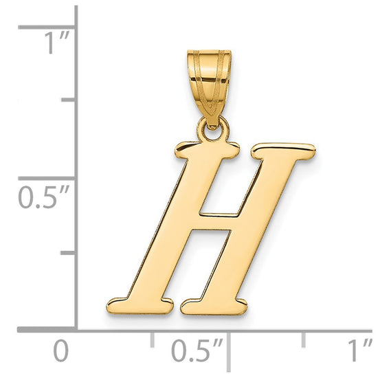Polished Initial Pendants