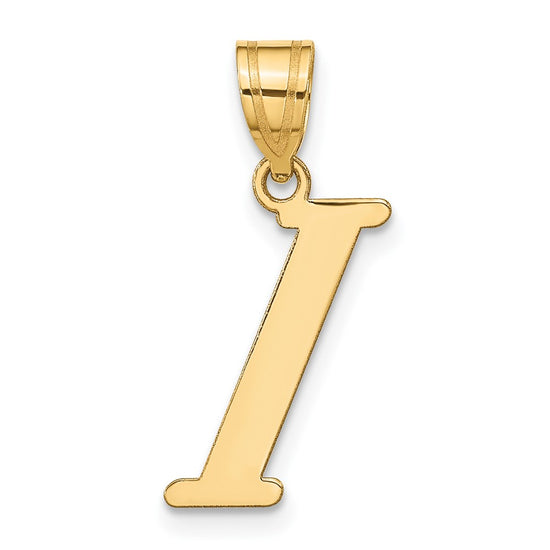 Polished Initial Pendants