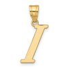 Polished Initial Pendants