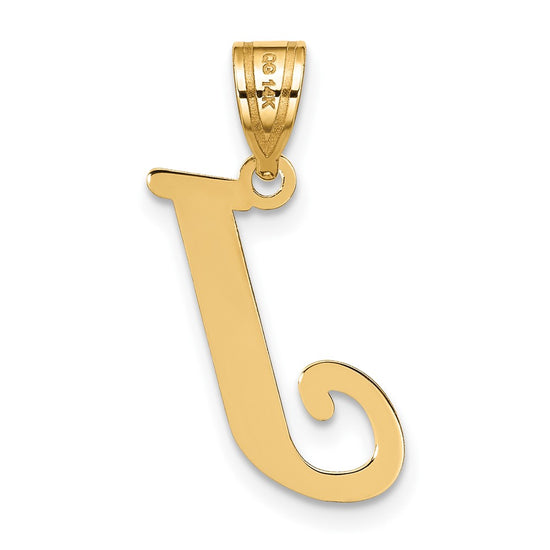 Polished Initial Pendants
