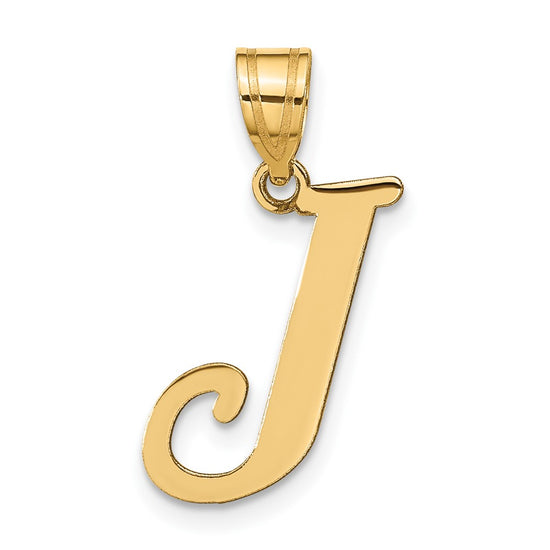Polished Initial Pendants