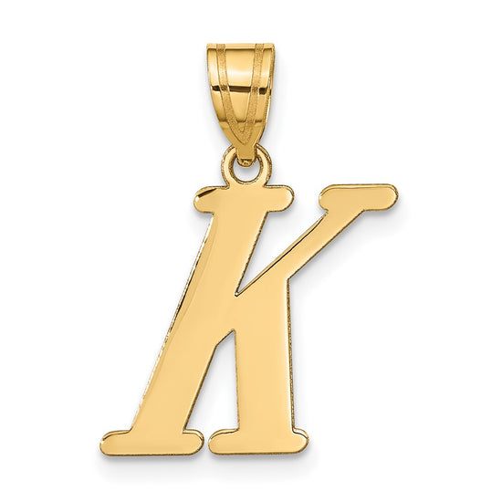 Polished Initial Pendants