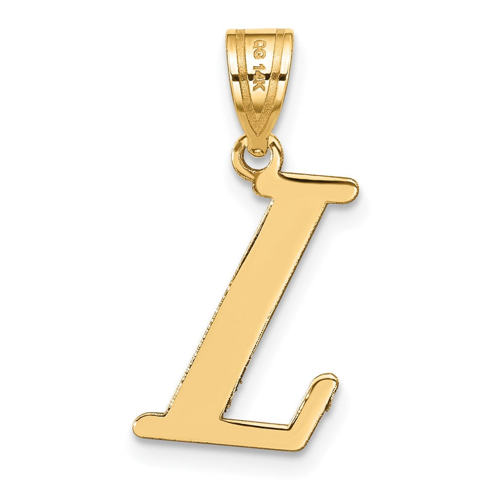 Polished Initial Pendants