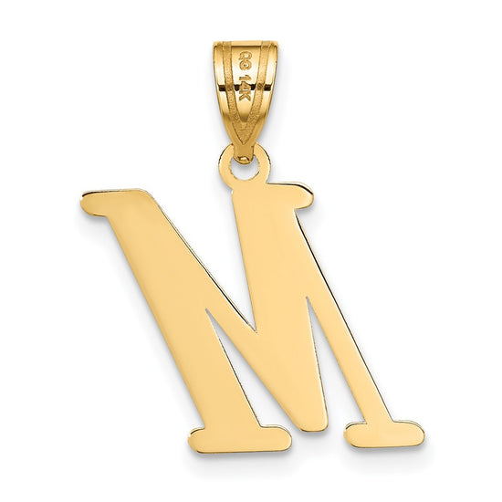 Polished Initial Pendants
