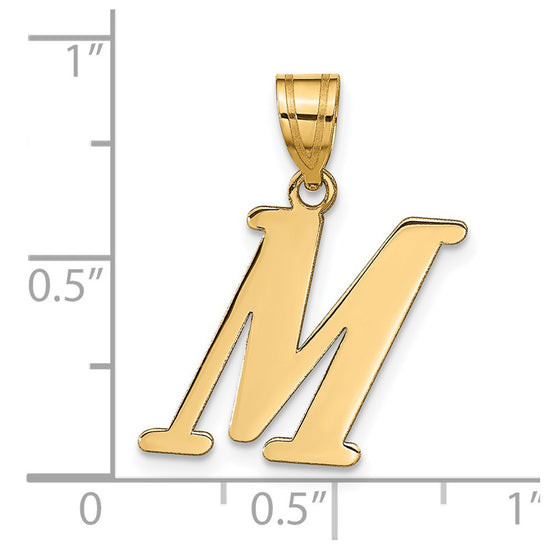 Polished Initial Pendants