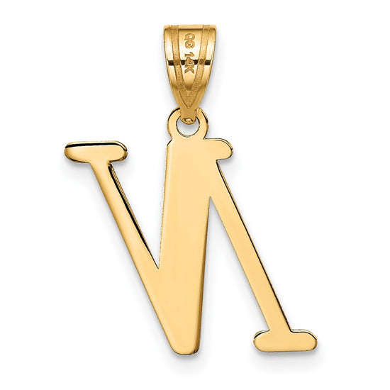 Polished Initial Pendants