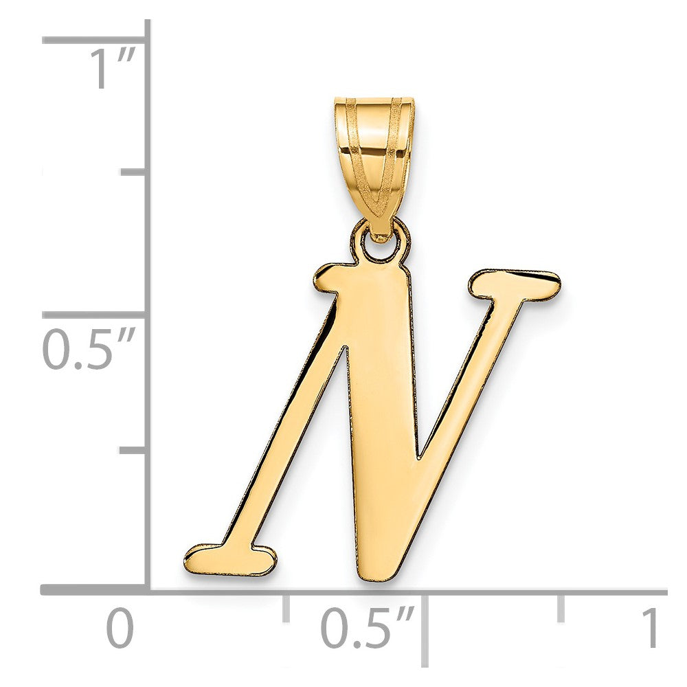 Polished Initial Pendants