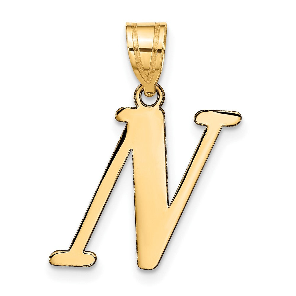 Polished Initial Pendants