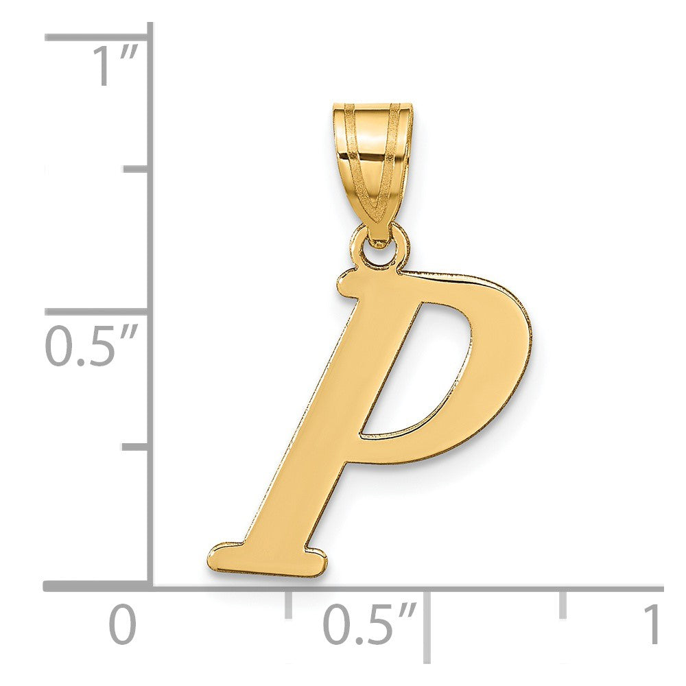 Polished Initial Pendants