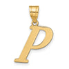 Polished Initial Pendants