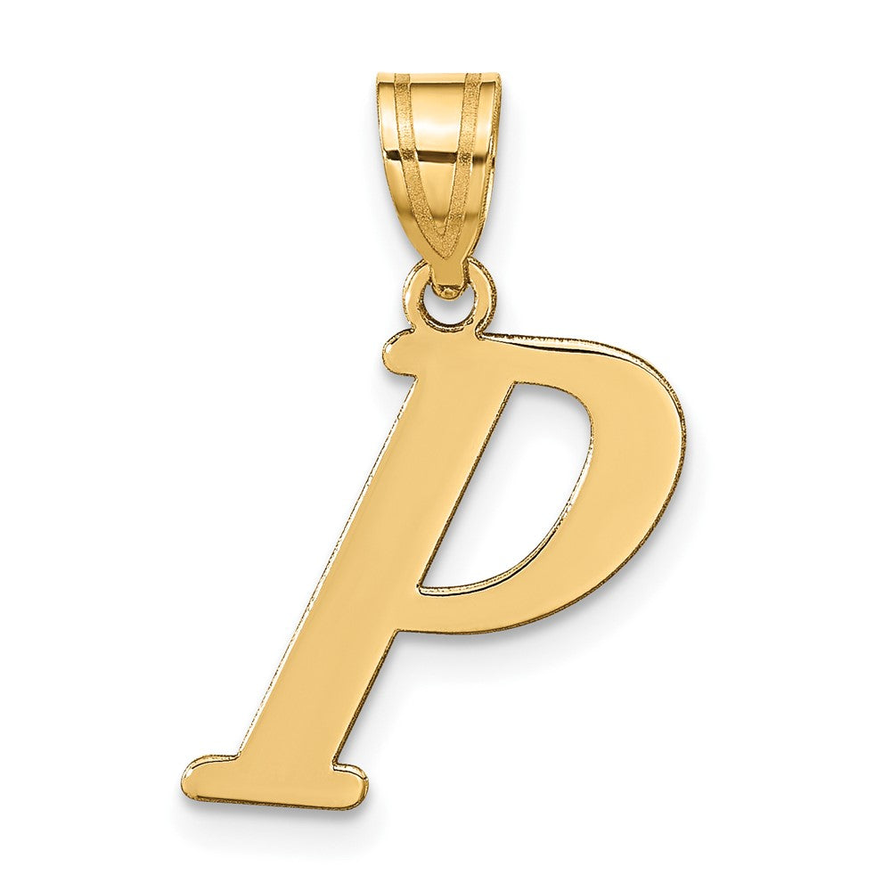 Polished Initial Pendants