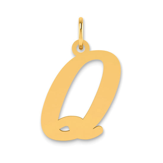 Polished Initial Pendants