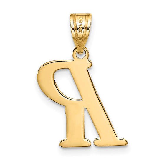 Polished Initial Pendants