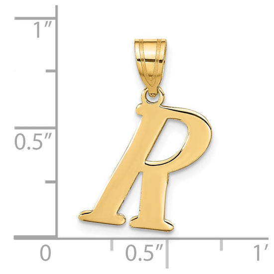 Polished Initial Pendants
