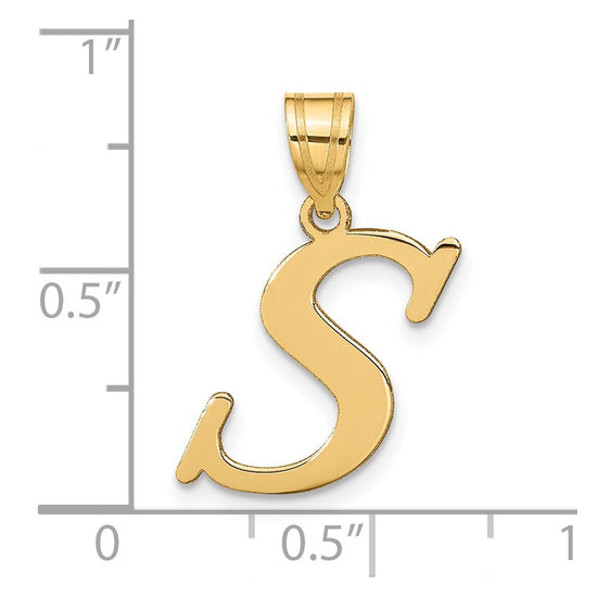 Polished Initial Pendants
