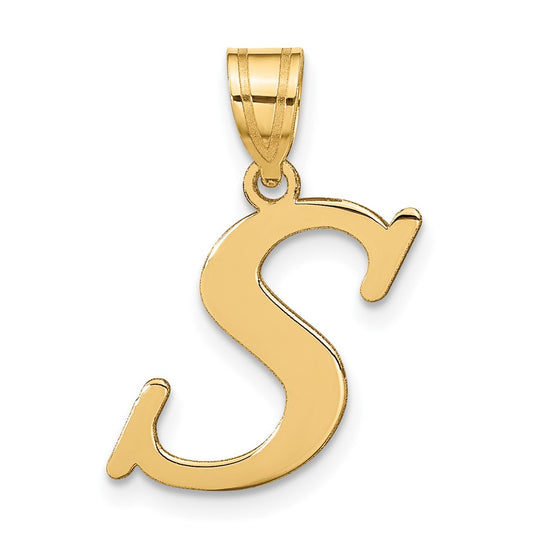 Polished Initial Pendants