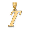 Polished Initial Pendants