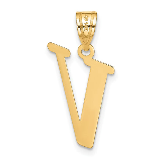 Polished Initial Pendants