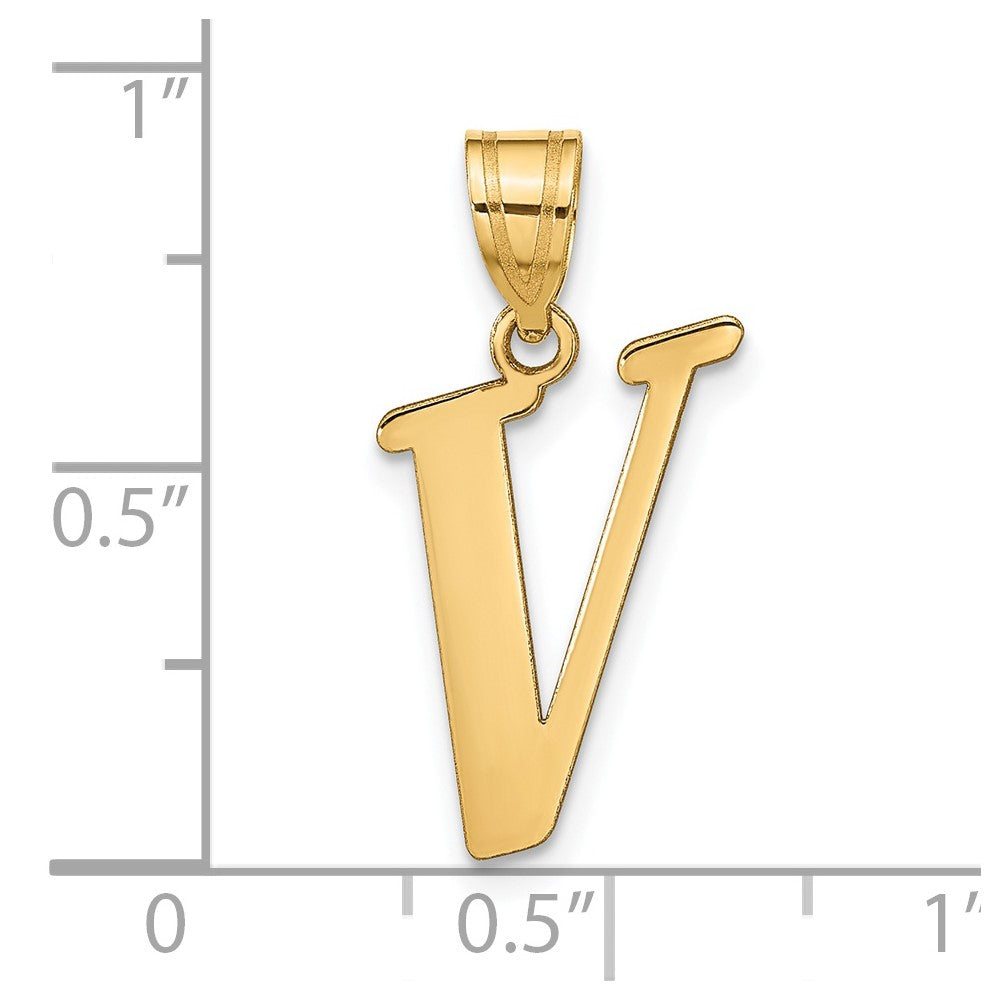 Polished Initial Pendants