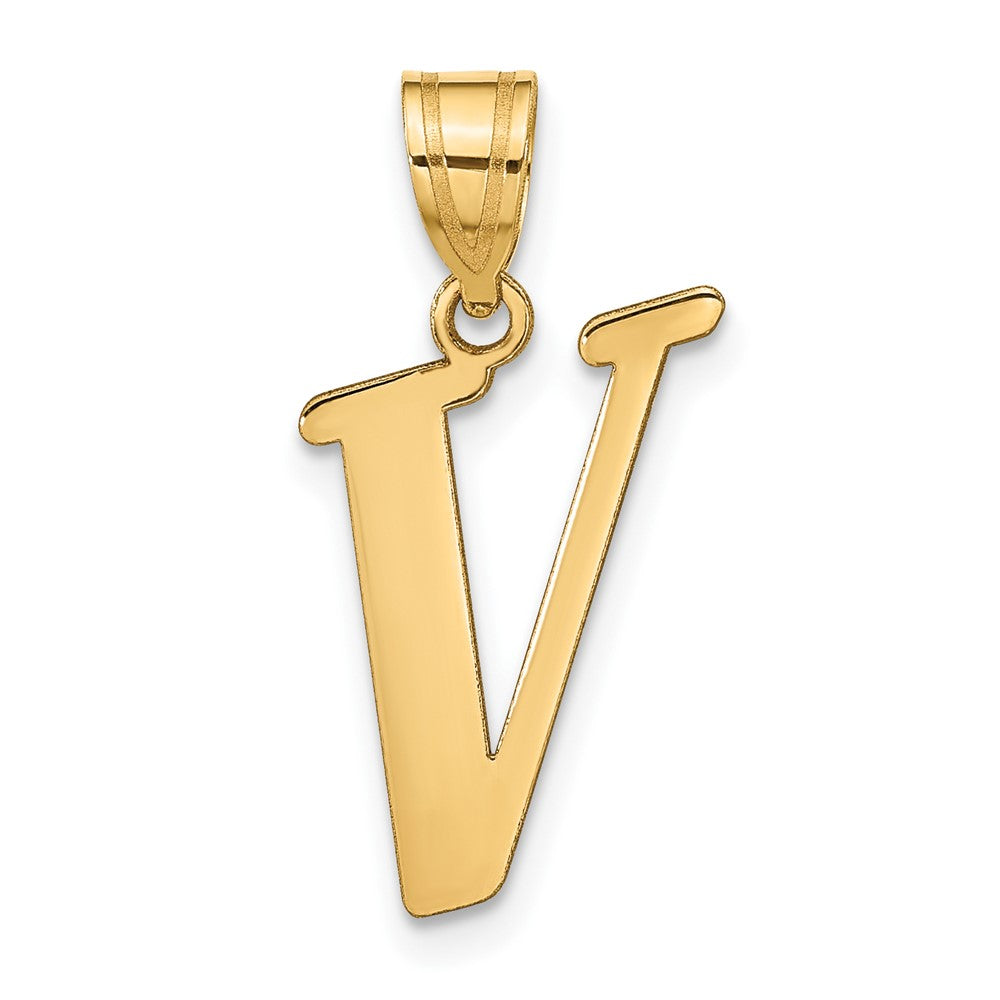 Polished Initial Pendants