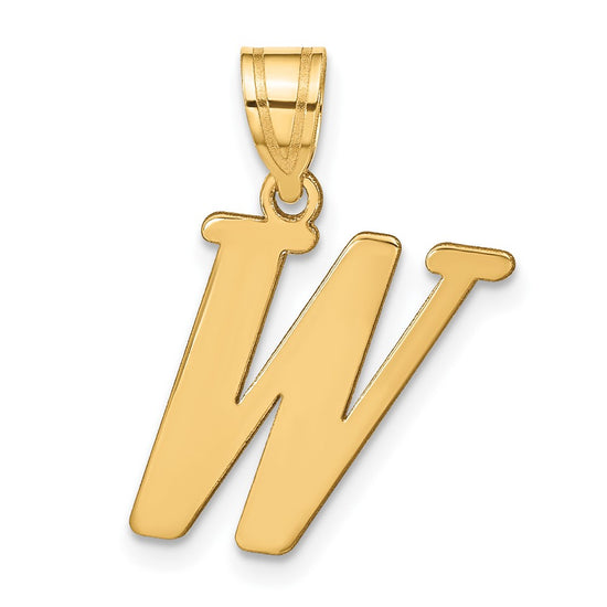 Polished Initial Pendants