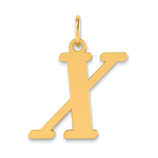 Polished Initial Pendants