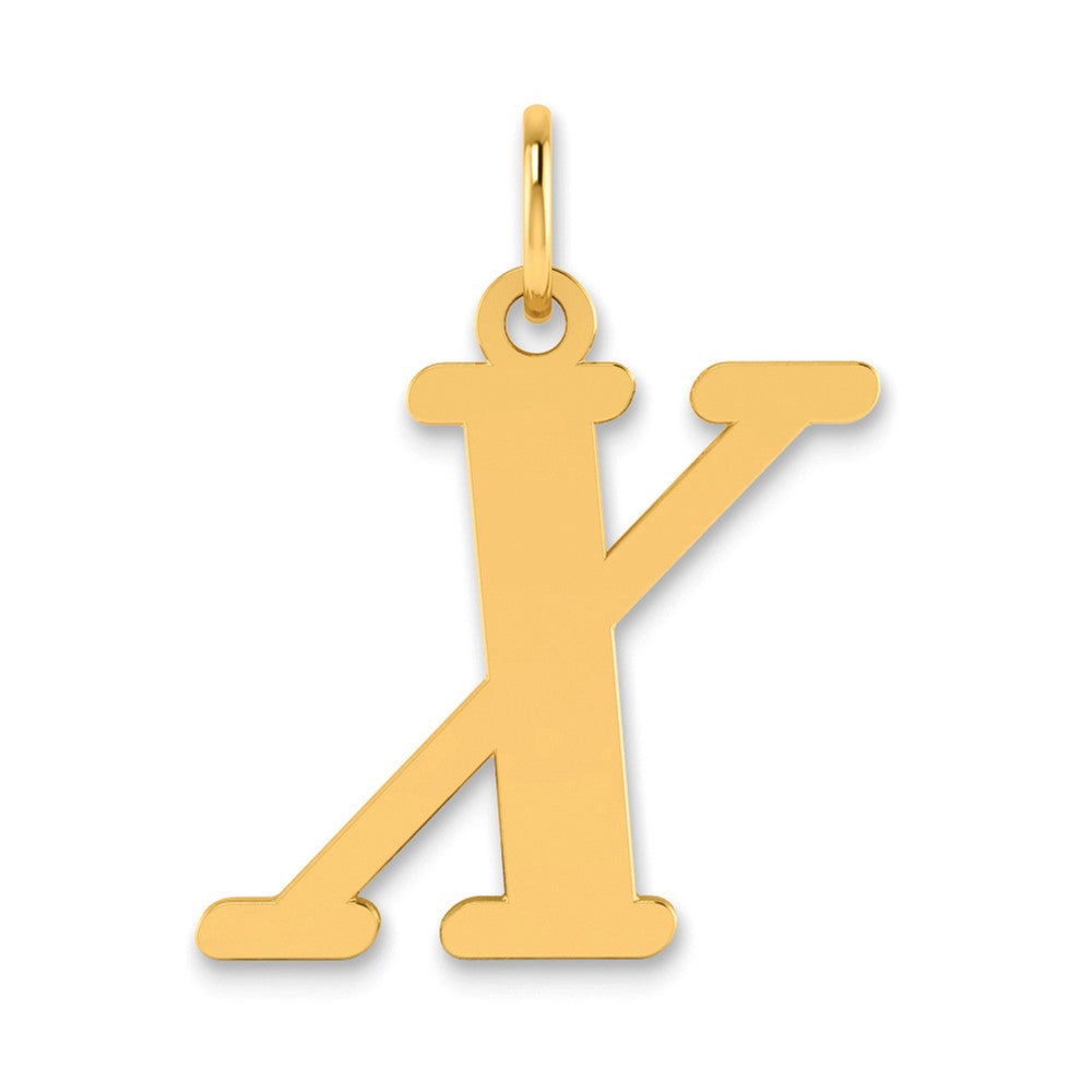 Polished Initial Pendants