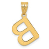 Polished Bubble Letter Initial Pendants