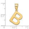 Polished Bubble Letter Initial Pendants