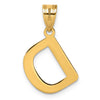 Polished Bubble Letter Initial Pendants