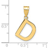 Polished Bubble Letter Initial Pendants