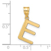 Polished Bubble Letter Initial Pendants