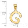 Polished Bubble Letter Initial Pendants
