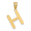 Polished Bubble Letter Initial Pendants