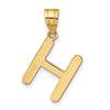 Polished Bubble Letter Initial Pendants