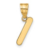 Polished Bubble Letter Initial Pendants
