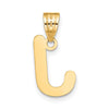 Polished Bubble Letter Initial Pendants